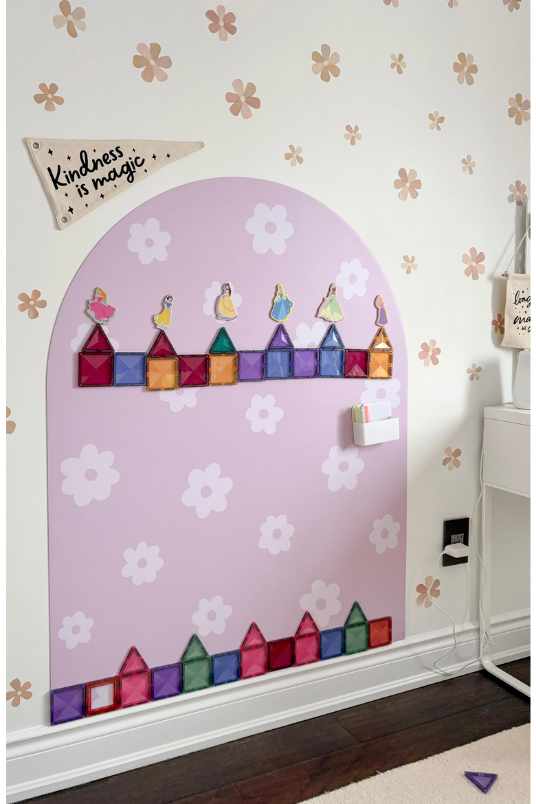 MEGA Magic Playwall Arch Magnetic Wall Decal, Alternate, color, Daisy