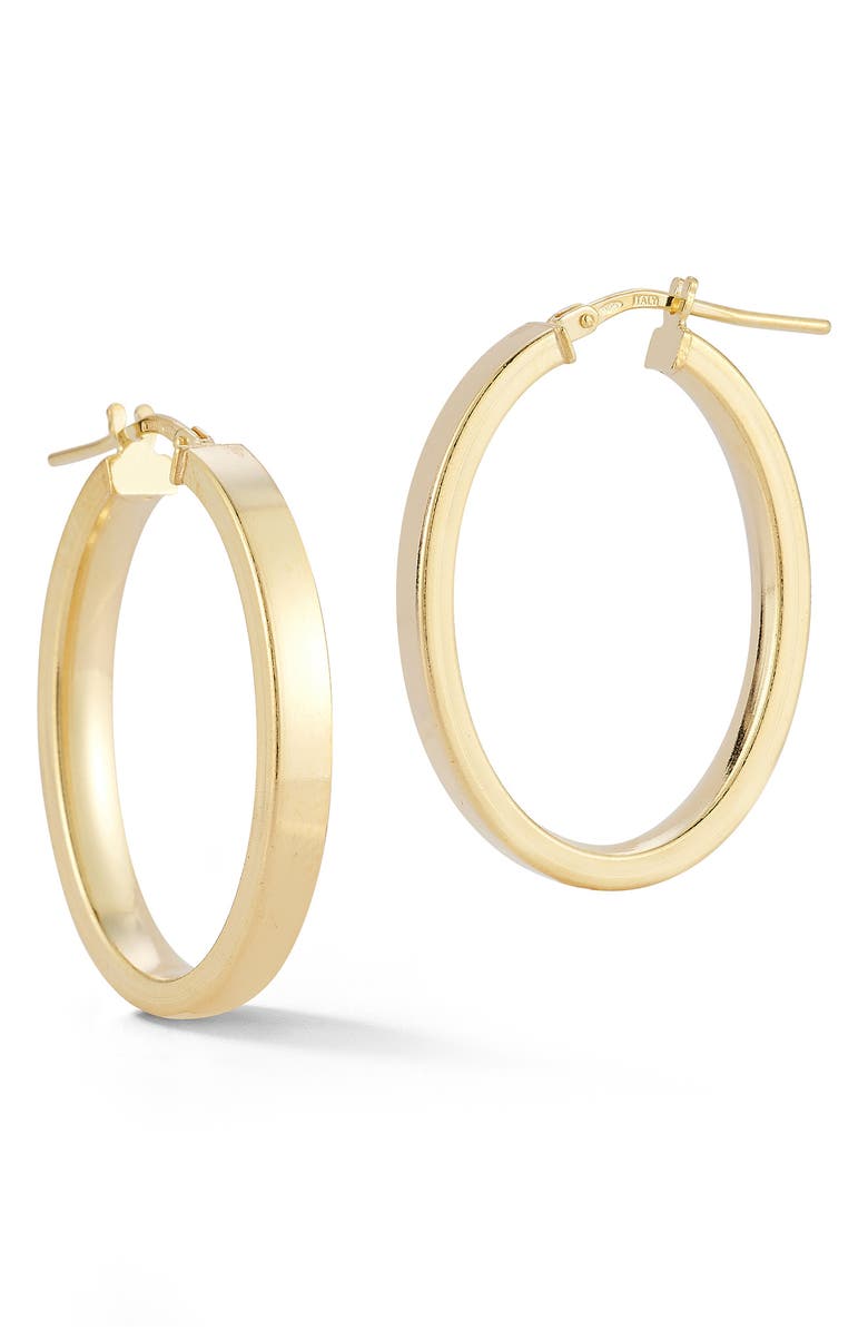 CHLOE AND MADISON Oval Hoop Earrings, Main, color, 