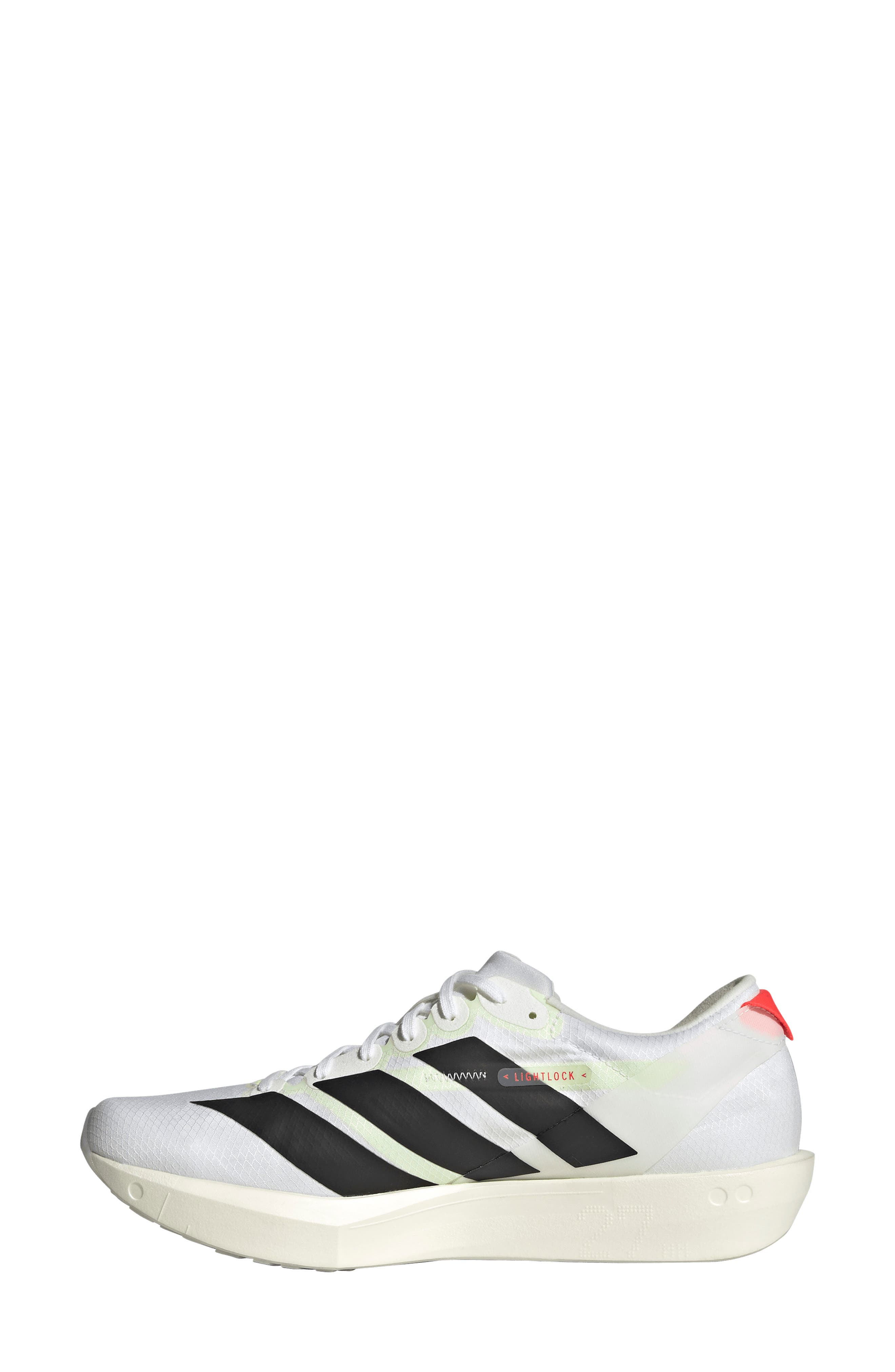 Adizero Adios 9 Running Shoe, Alternate, color, FTWR WHITE