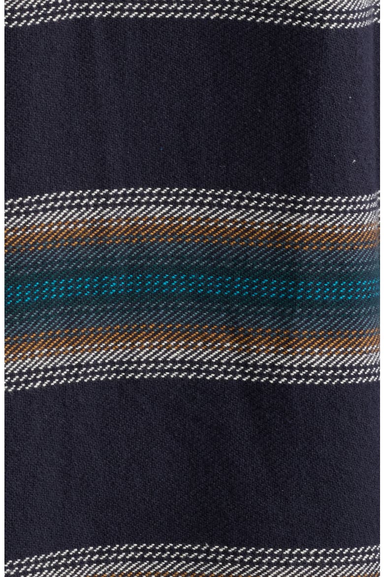 Summit Multi Stripe Flannel Button-Up Shirt, Alternate, color, NAVY