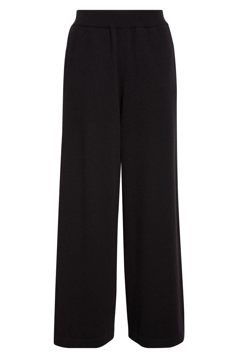 Coll Cashmere Blend Lounge Pants, Alternate, color, BLACK