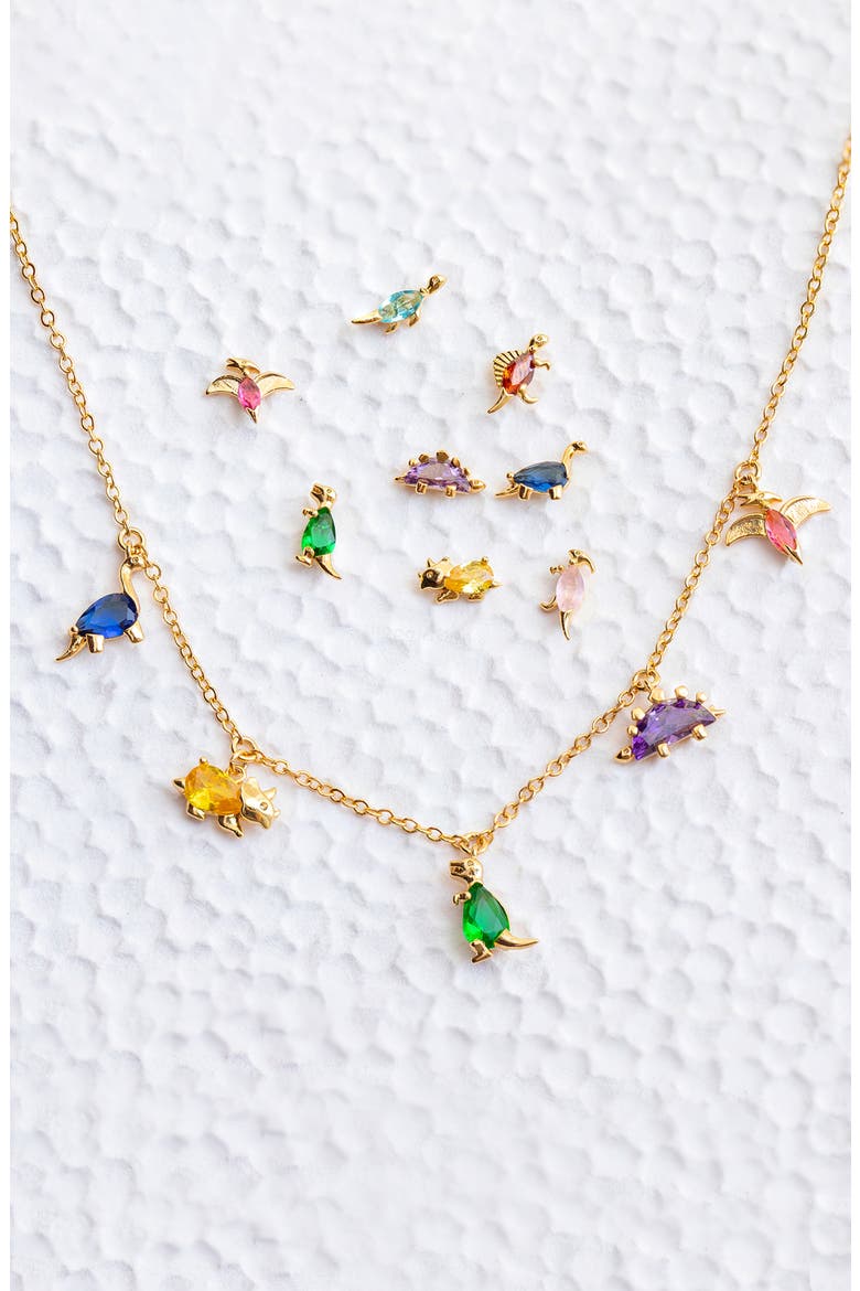 Dino-Mite Stud Earrings Set, Alternate, color, GOLD