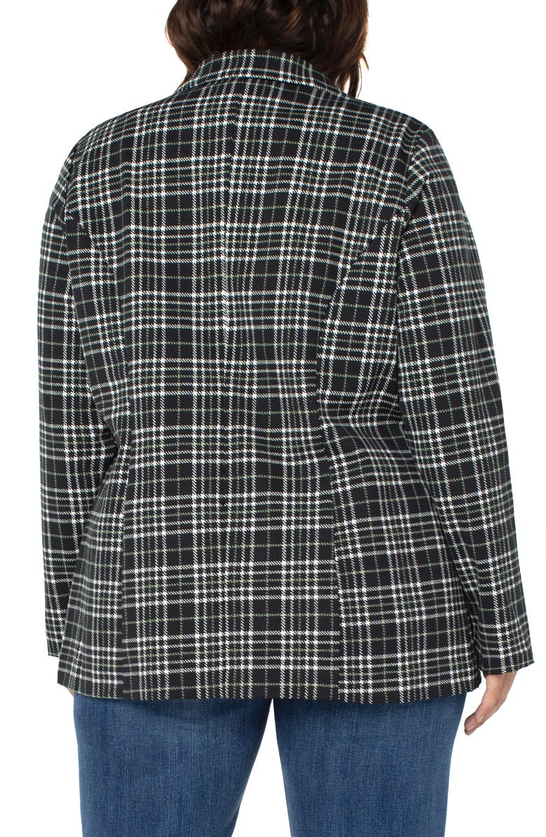 Liverpool Los Angeles Plaid Boyfriend Blazer, Alternate, color,
