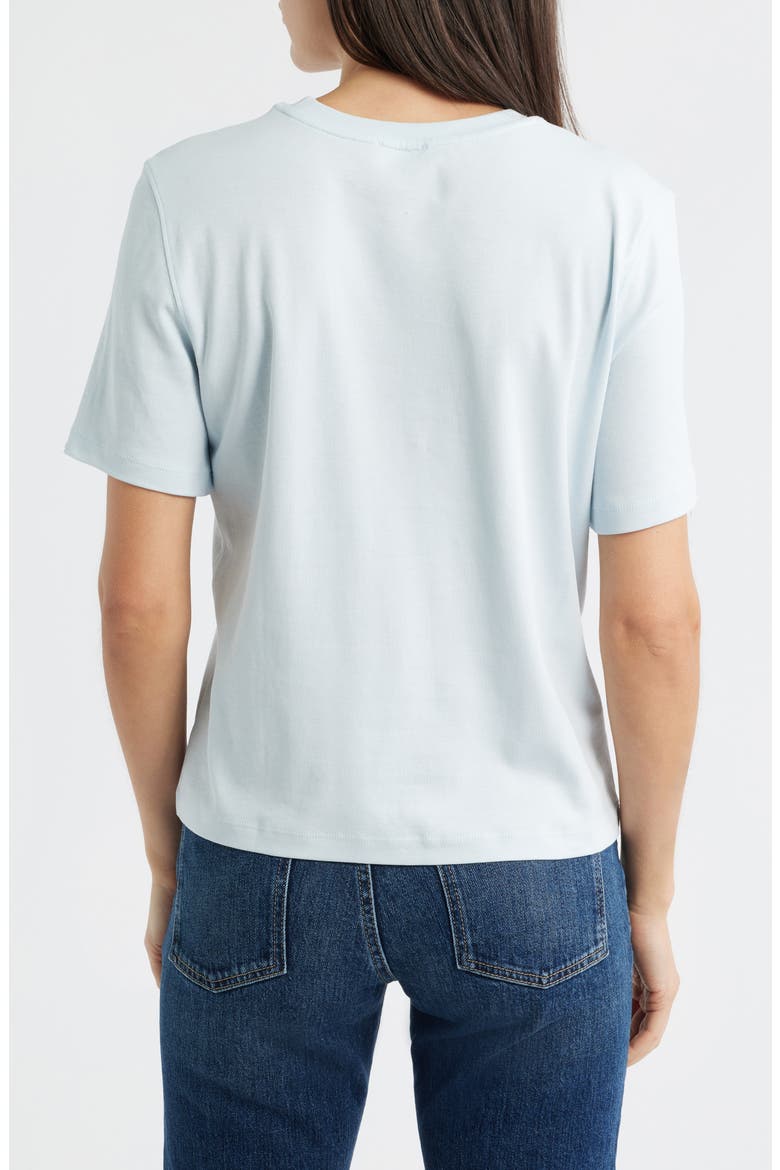 Basic Cotton T-Shirt, Alternate, color, BALLAD BLUE