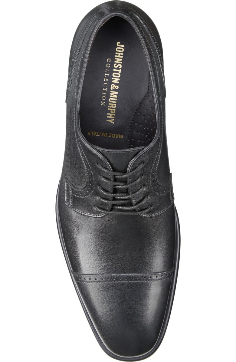 Johnston & Murphy Cormac Cap Toe Derby, Alternate, color, Black