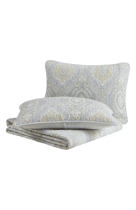 Turtle Cove Cotton Quilt & Sham Set