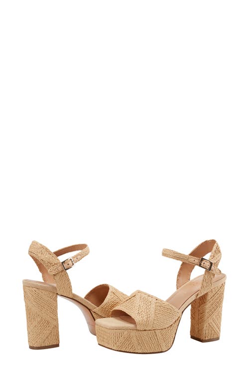 Marc Fisher Ltd Calyn 2 Platform Sandal In Light Natural