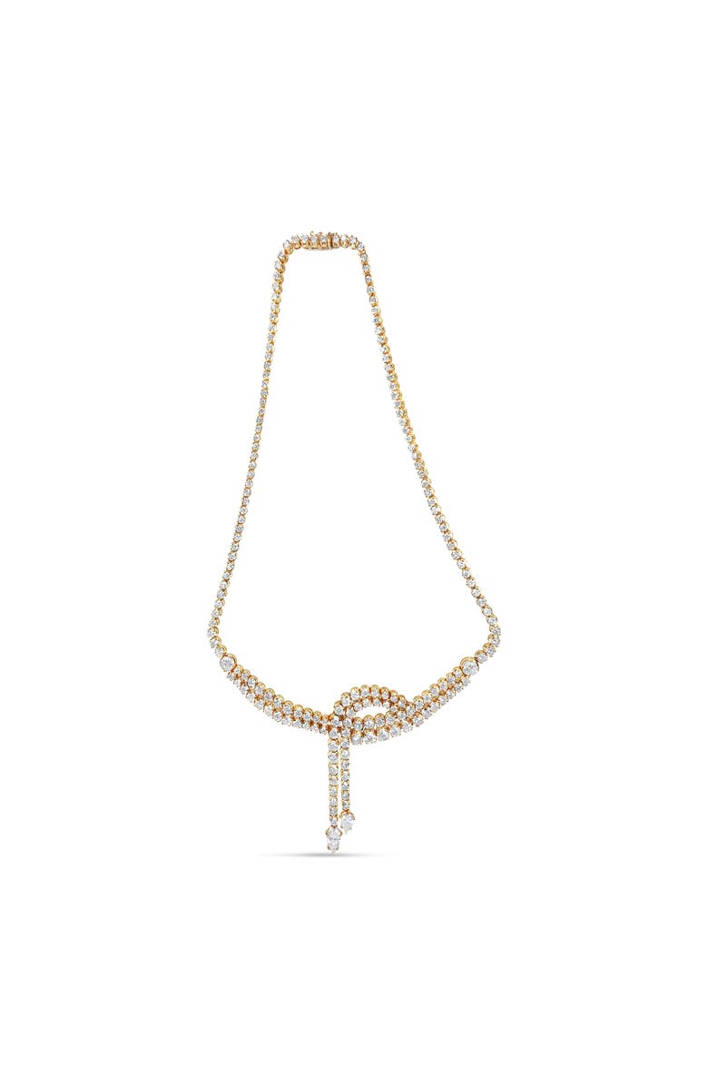 Haus of Brilliance 14k Yellow Gold 17.0 Cttw Diamond Double Row Lariat Tennis Necklace, Main, color, Yellow