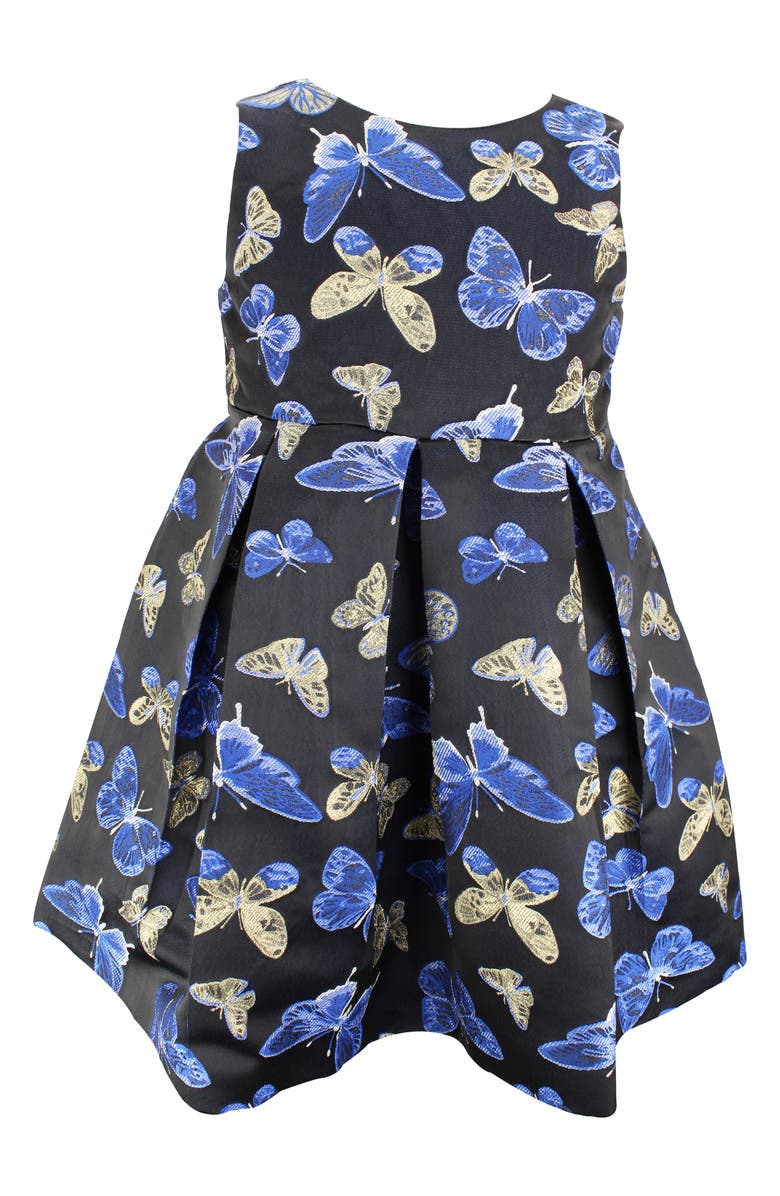 Popatu Butterfly Pleated Sleeveless Dress, Main, color,