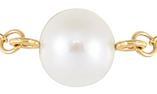 Frankie & Zoe 5-7mm Cultured Freshwater Pearl Station Bracelet In Gold