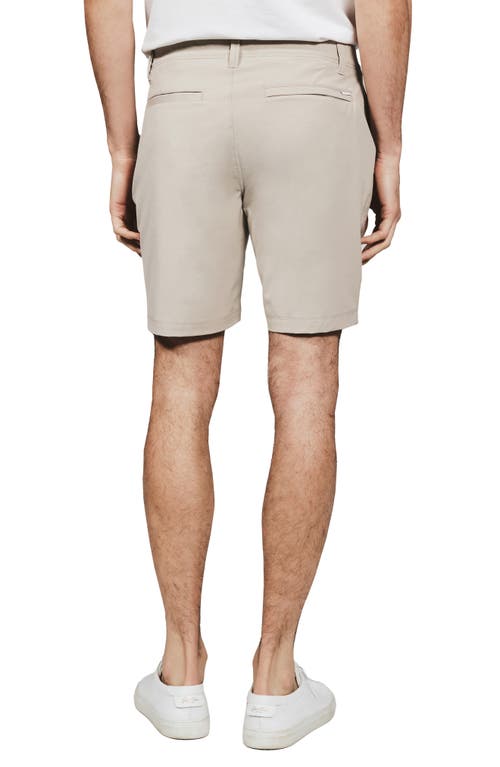 7 Diamonds Catalina 8-inch Flat Front Stretch Shorts In Neutral