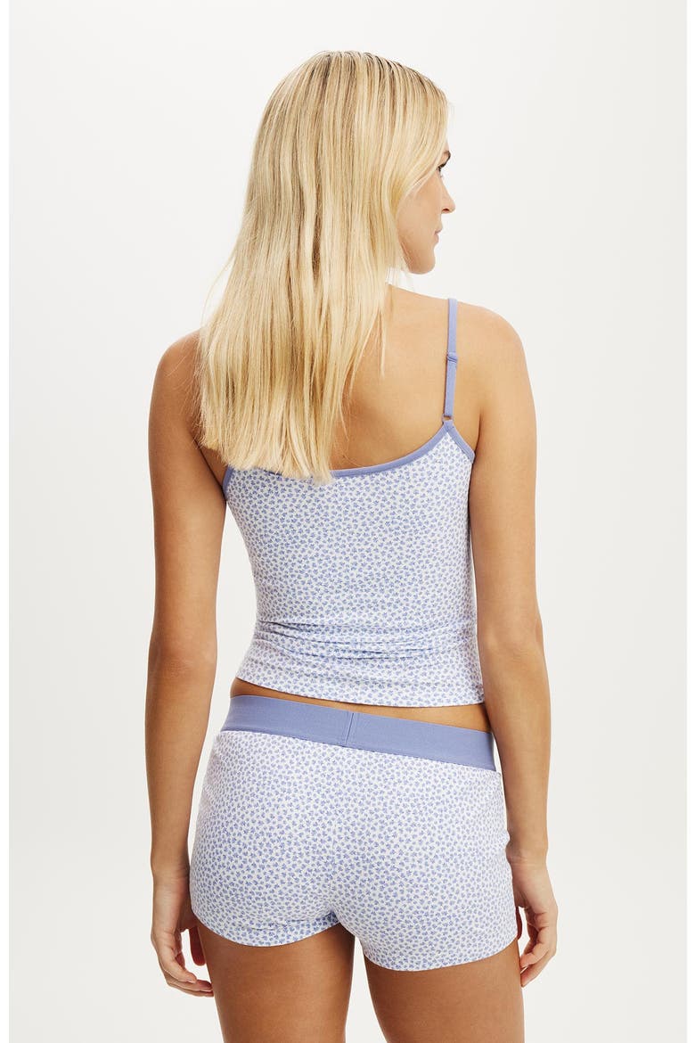 Women's Dreamy Soft Boyshort, Alternate, color, Lorette Floral Daydream Blue