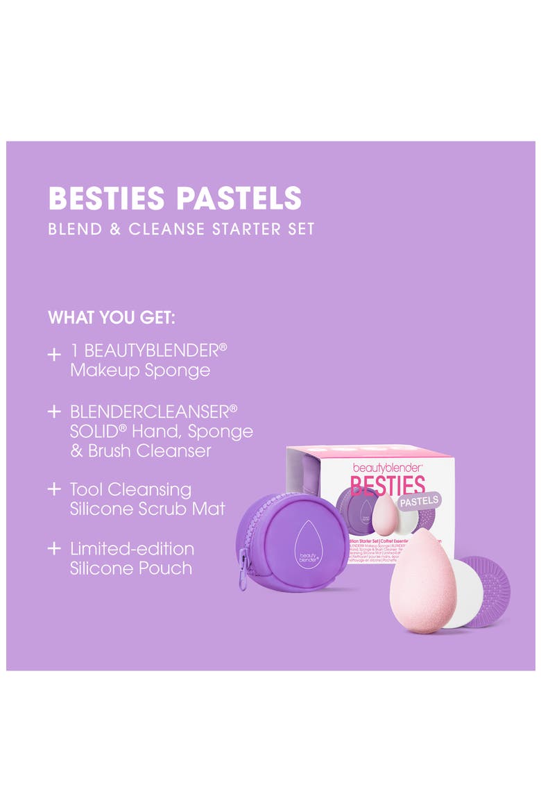 Besties Pastels Blend & Cleanse Starter Set $29 Value, Alternate, color, SOFT PINK BLENDER