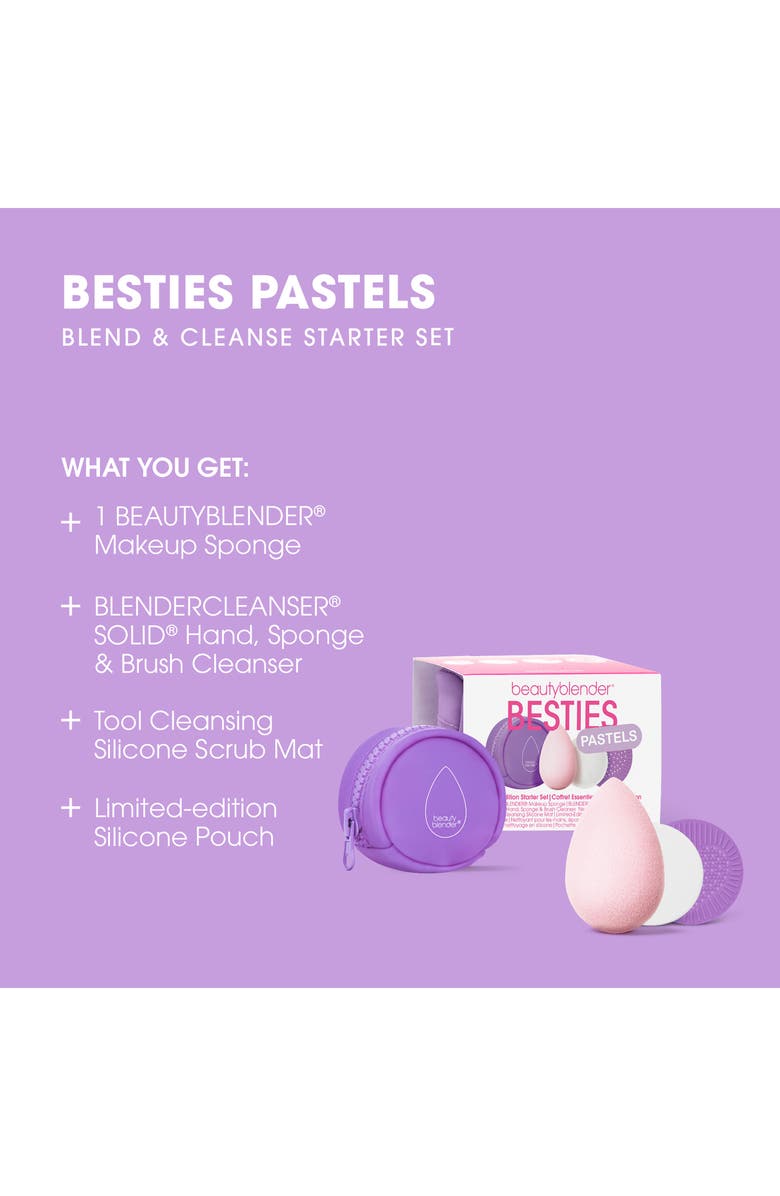 beautyblender<sup>®</sup> Besties Pastels Blend & Cleanse Starter Set $29 Value, Alternate, color, Soft Pink Blender