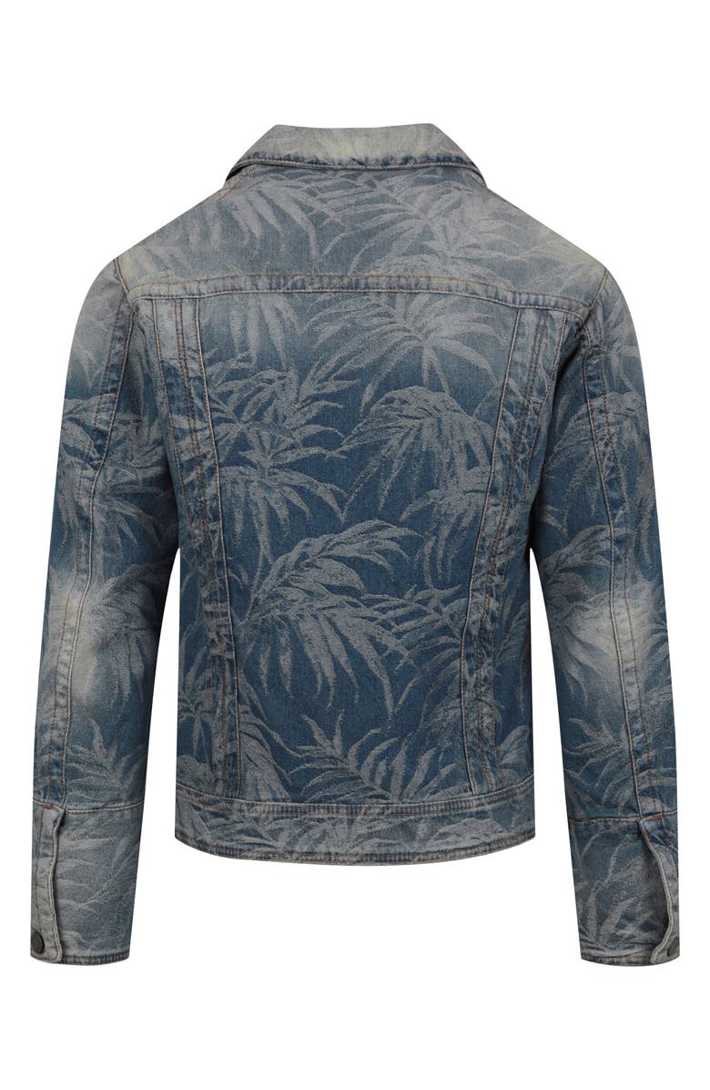 Palm Angels Jungle Boxy Denim Jacket, Alternate, color,