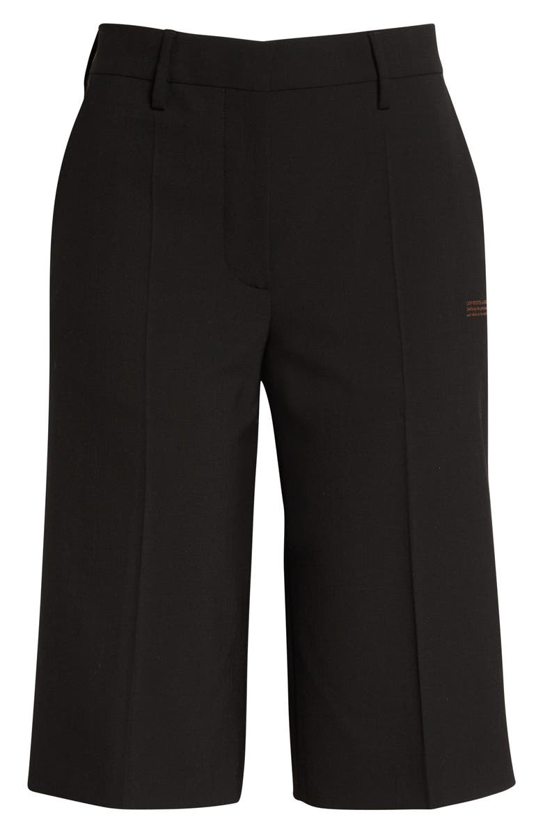 Off-White Bermuda Shorts, Alternate, color, 