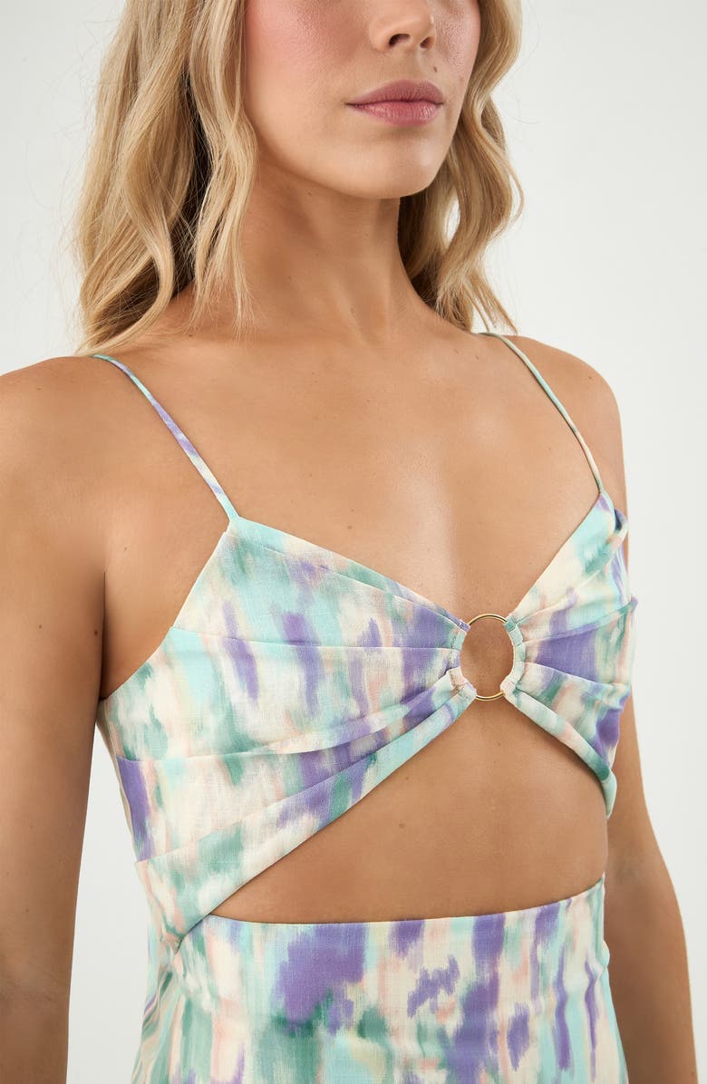 BOAMAR Michy Cover-Up Maxi Dress, Alternate, color, Ivory Multi