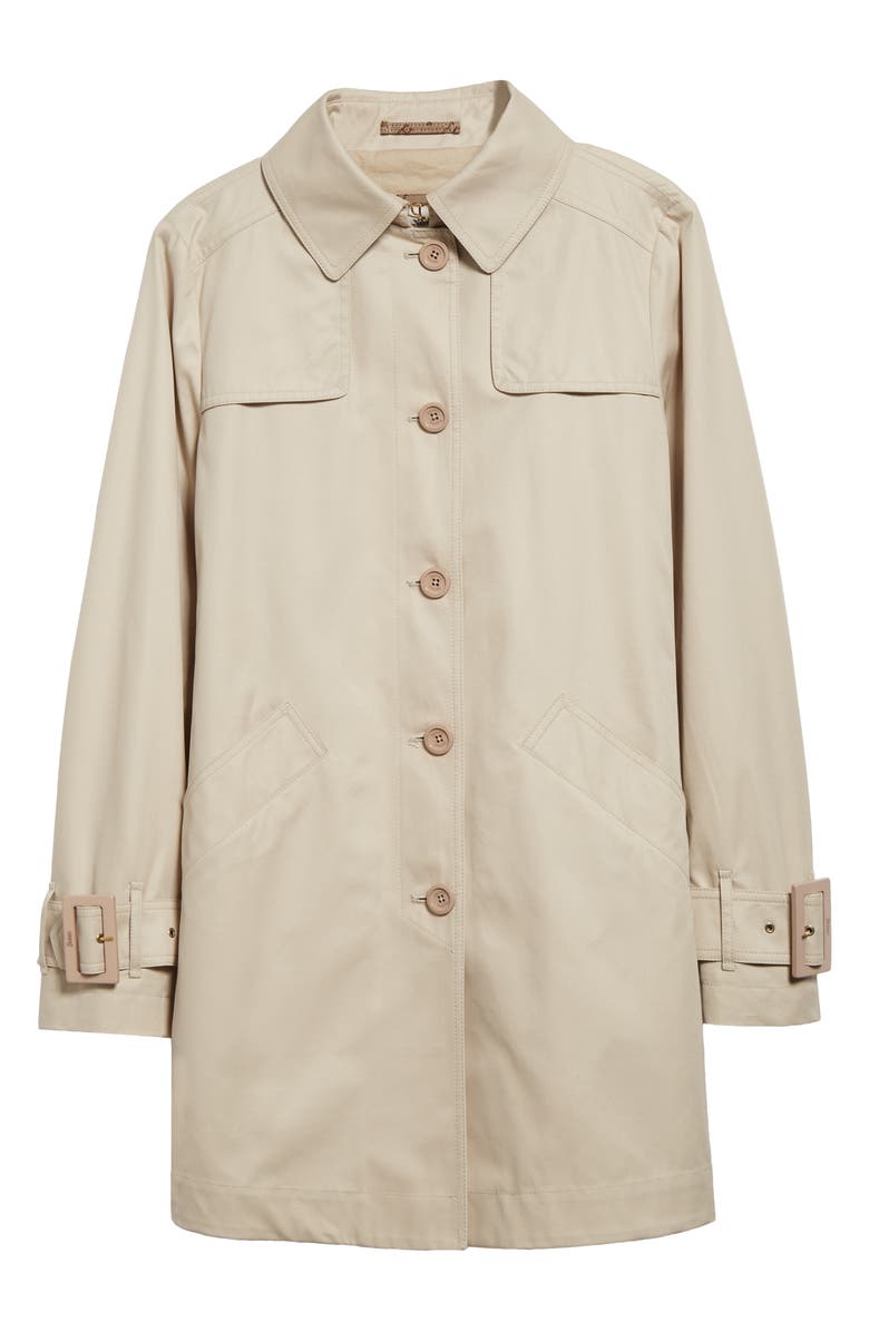 Herno Delon Cotton Short Trench Coat, Alternate, color, Champagne
