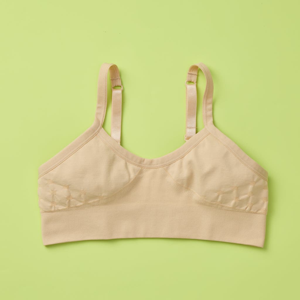 Yellowberry Poppy Seamless Bra In Beige