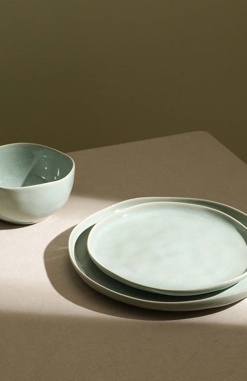 Stone Lain Mirella Stoneware 12-piece Dinnerware Set In Green