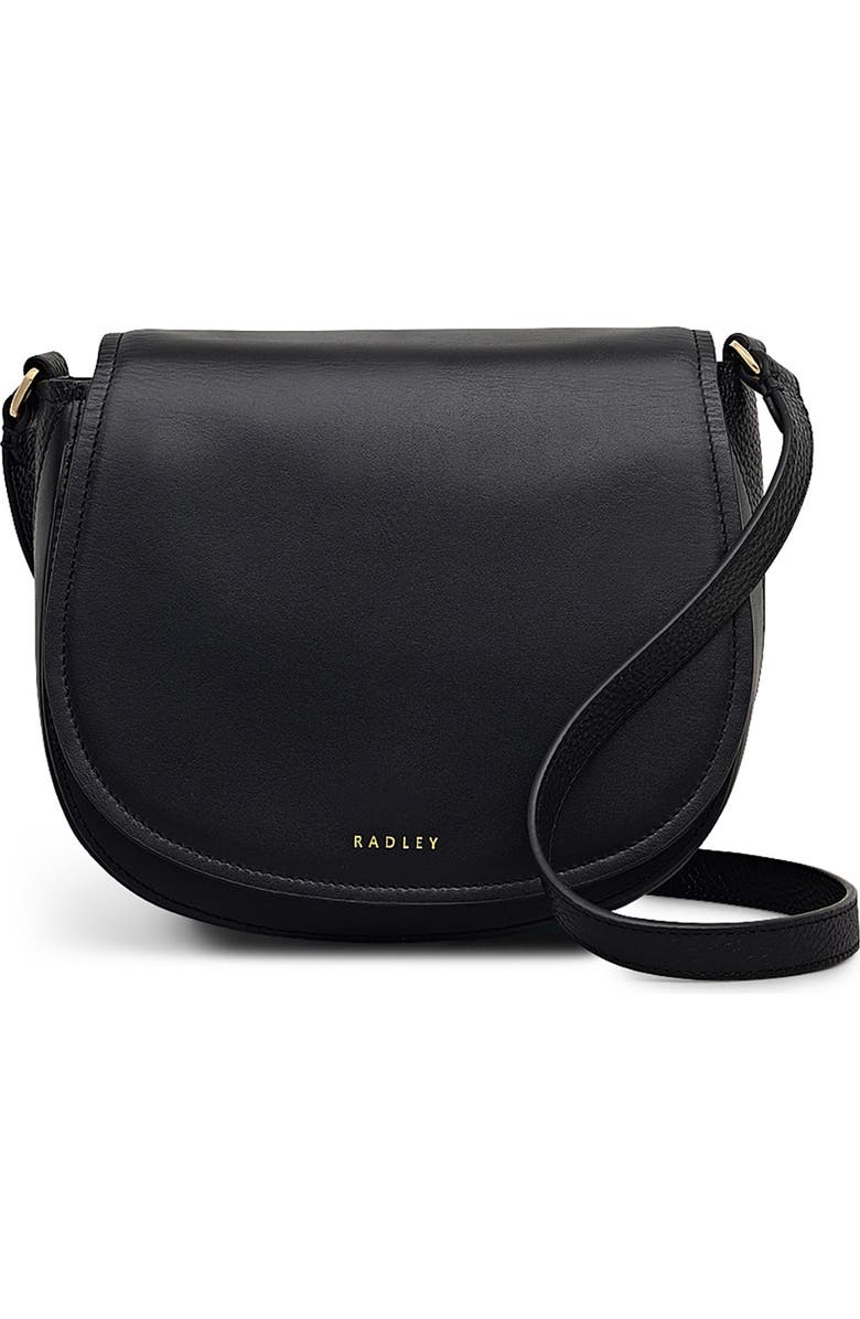Radley Liverpool Gardens Medium Flapover Crossbody Bag, Main, color, Black