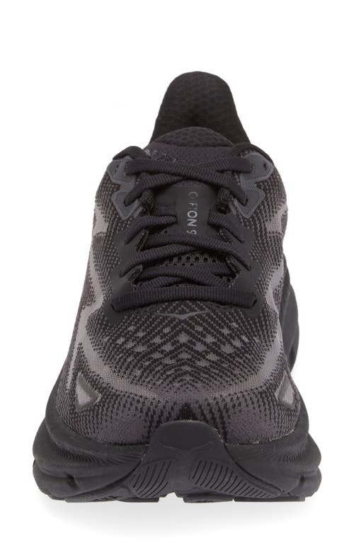 Hoka Clifton 9 Running Shoe In Black