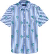 vineyard vines Under the Palms Stripe Cotton Button-Up Shirt