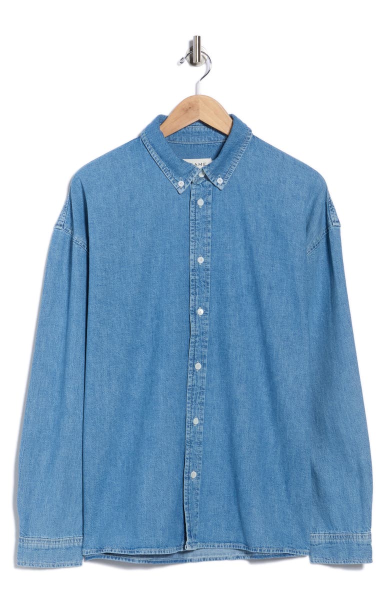 FRAME Modern Denim Button-Down Shirt, Alternate, color, District
