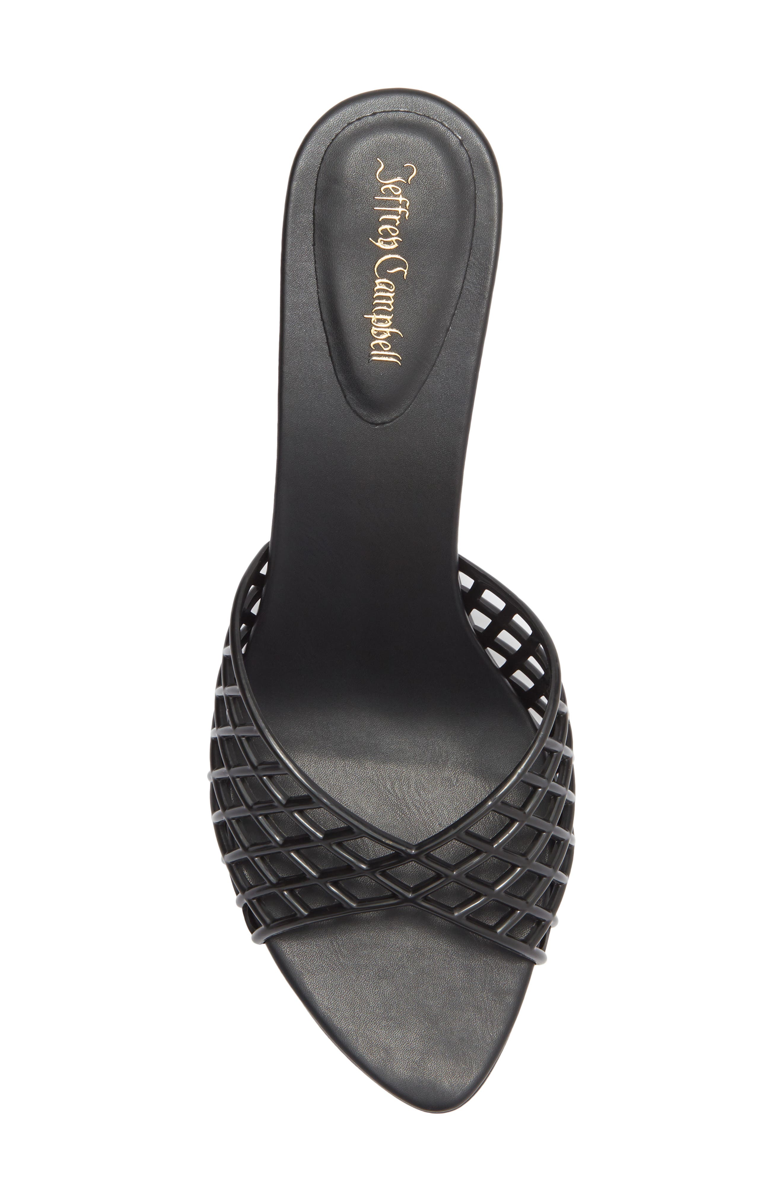 Jeffrey Campbell Seablue Jelly Slide Sandal, Alternate, color, Black