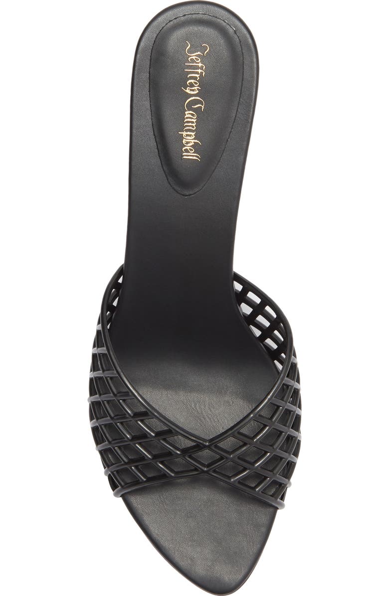 Jeffrey Campbell Seablue Jelly Slide Sandal, Alternate, color, Black