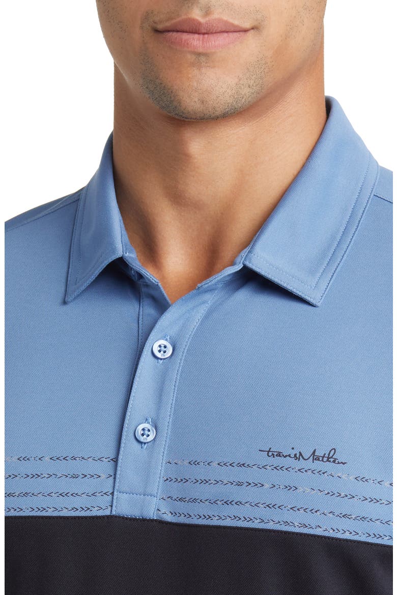 Taxiway Colorblock Piqué Polo, Alternate, color, CORONET