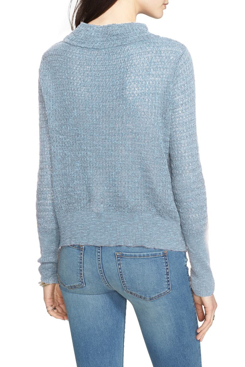 Crossover Sweater, Alternate, color, BLUE