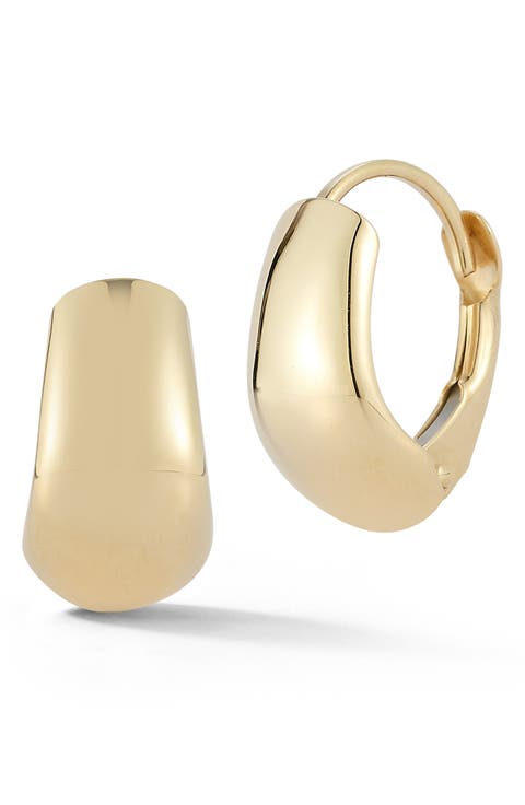Bold Huggie Hoop Earrings