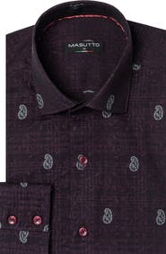 MASUTTO Sedona Jacquard Button-Up Shirt
