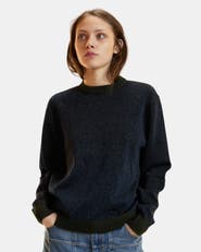 Cynthia Rowley Metallic Knit Crewneck