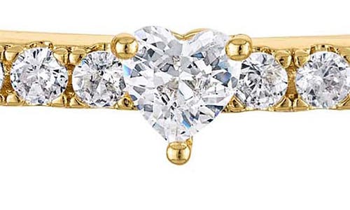 Fzn Kids' Cubic Zirconia Heart Bracelet In Yellow