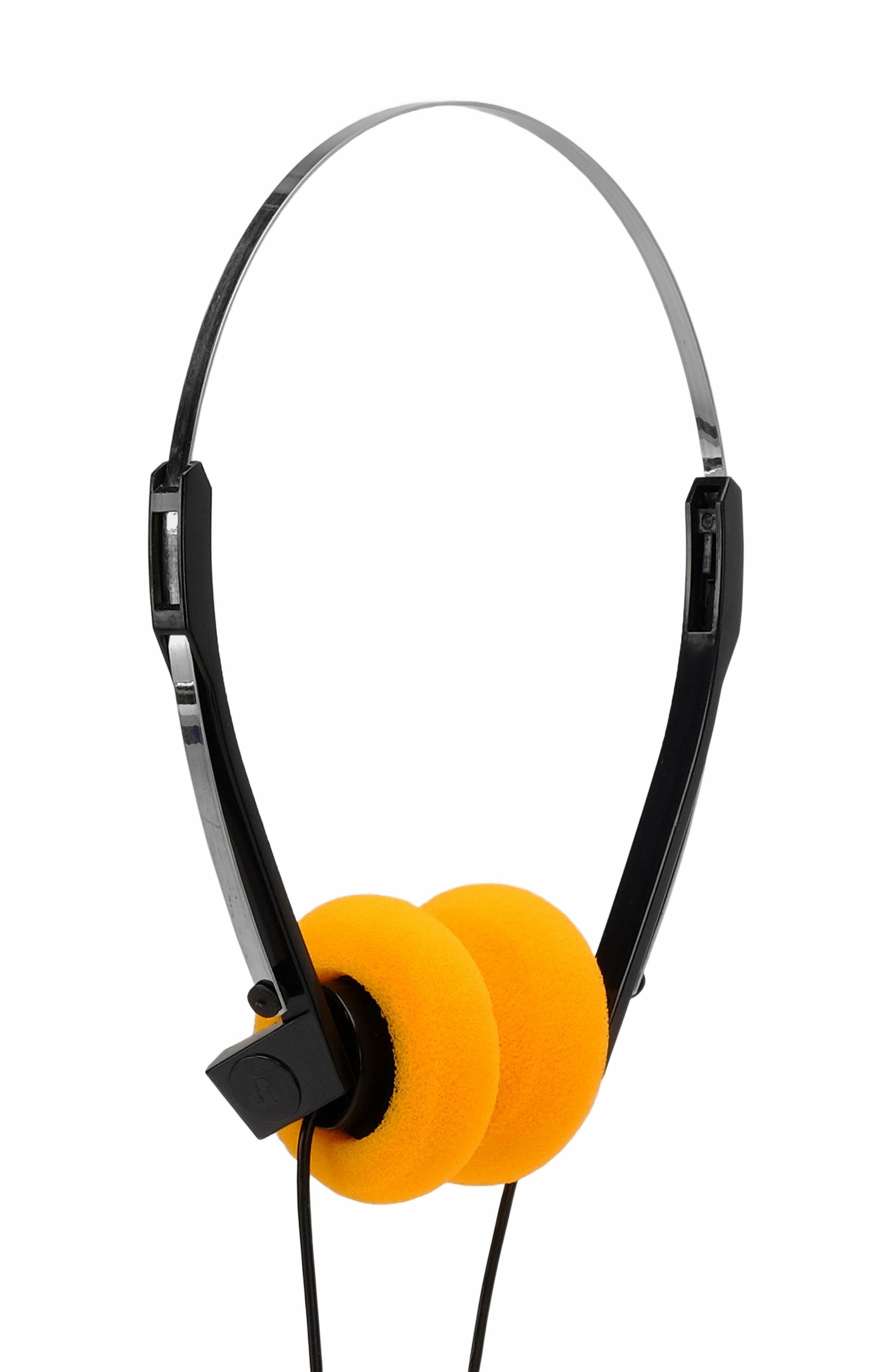 Retrospekt Retro Foam On-Ear Headphones in Orange 