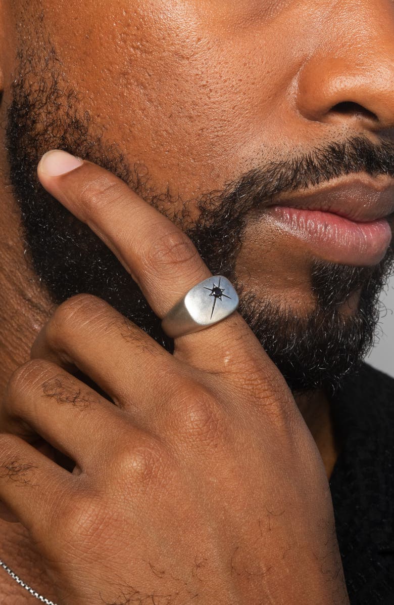 MIRANDA FRYE Men's Dean Ring, Alternate, color, Silver