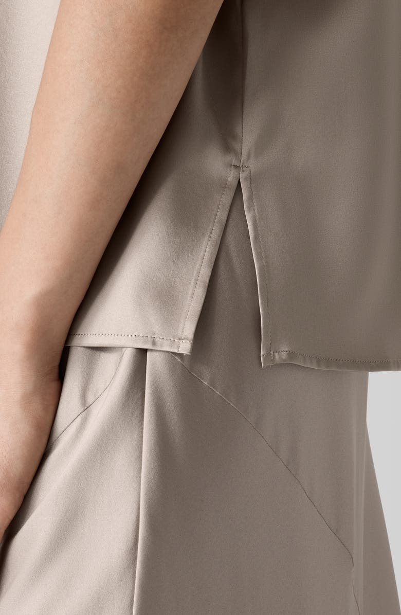 Eileen Fisher Stretch Silk Tank, Alternate, color, Dove