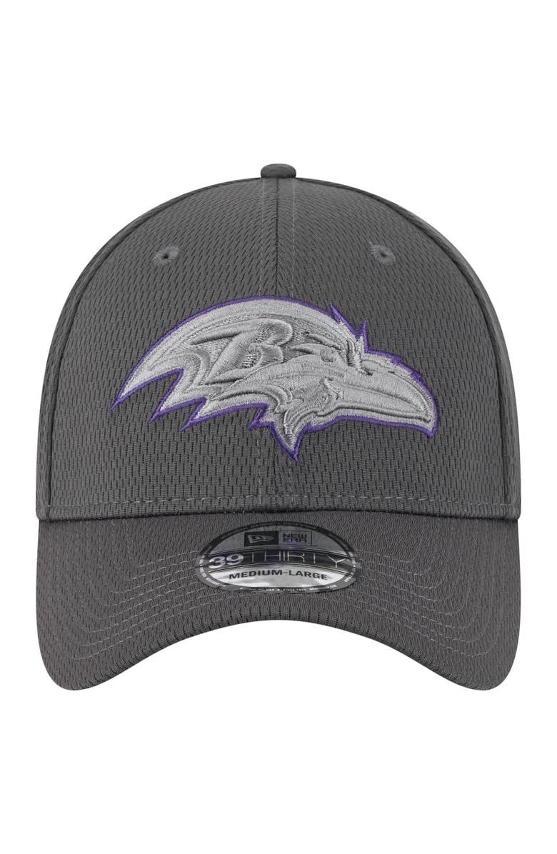 New Era Men's New Era Graphite Baltimore Ravens  Main 39THIRTY Flex Hat, Alternate, color, 