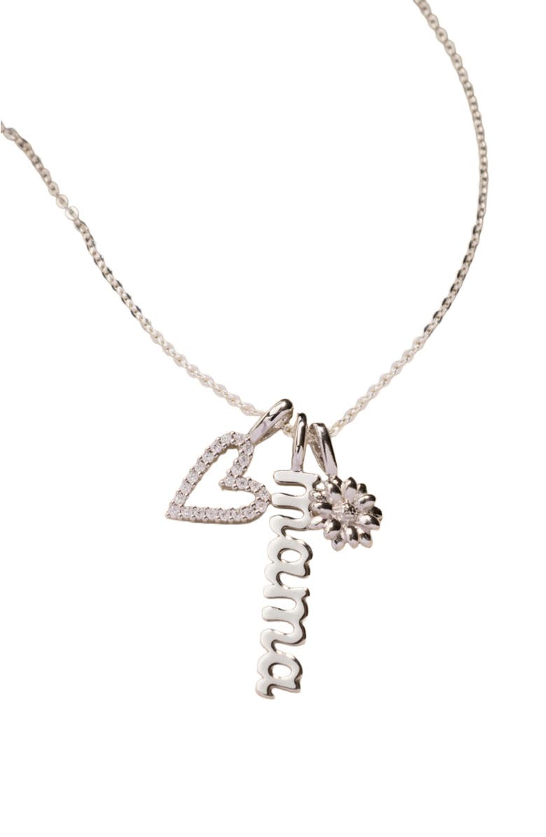 MADE BY MARY April Birth Flower Charm, Alternate, color, Silver