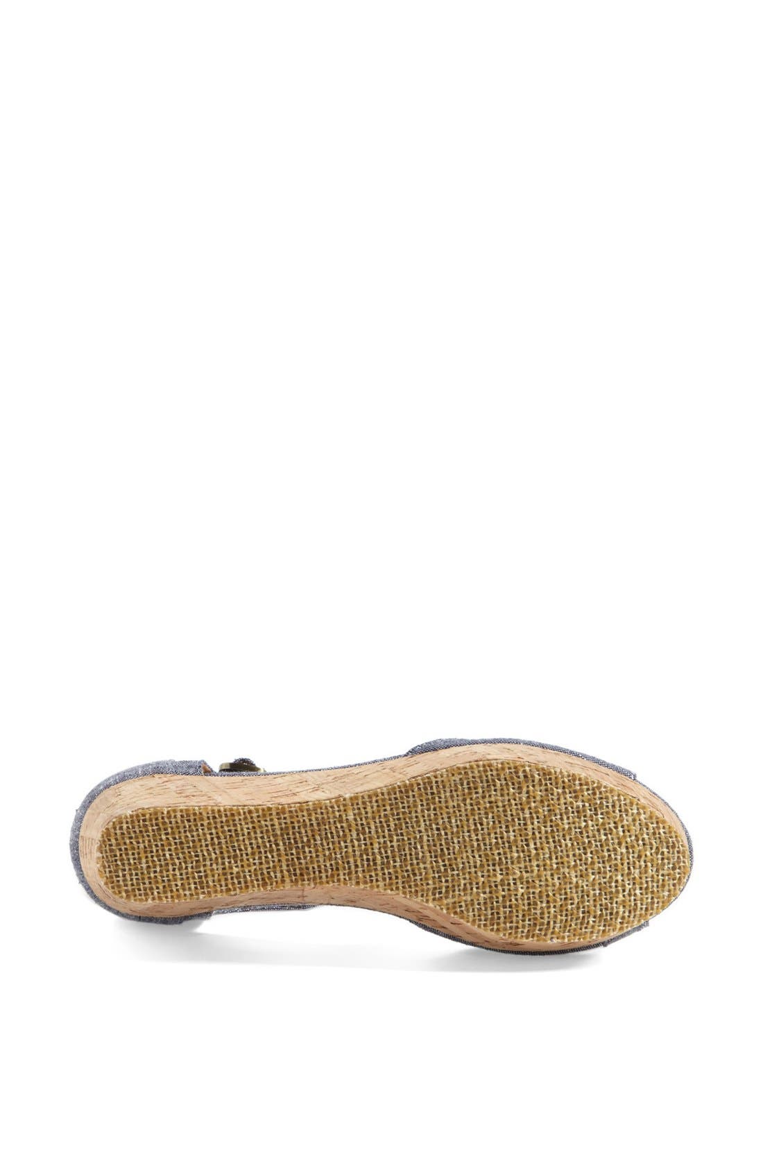 Platform Wedge Sandal, Alternate, color, DENIM