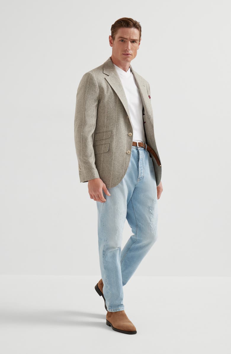 Brunello Cucinelli Jersey T-shirt, Alternate, color, White