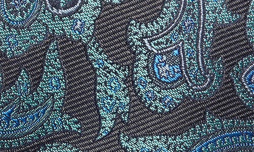 Ted Baker London Culpeper Twill Paisley Silk Blend Tie In Black
