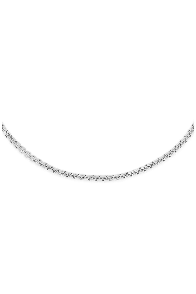 Men's 14K Gold Box Chain Bracelet (Online Trunk Show), Alternate, color, 14K WHITE GOLD