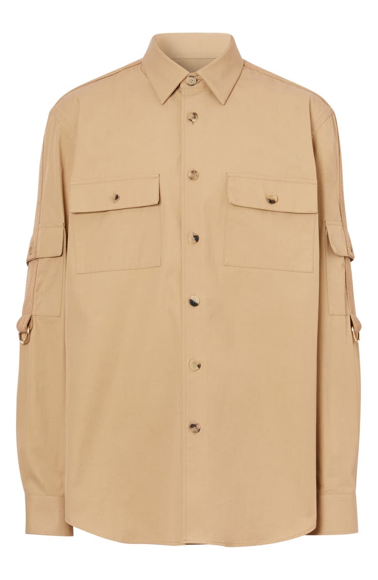 Burberry Crawford Roll Sleeve Button-Up Shirt, Alternate, color, 