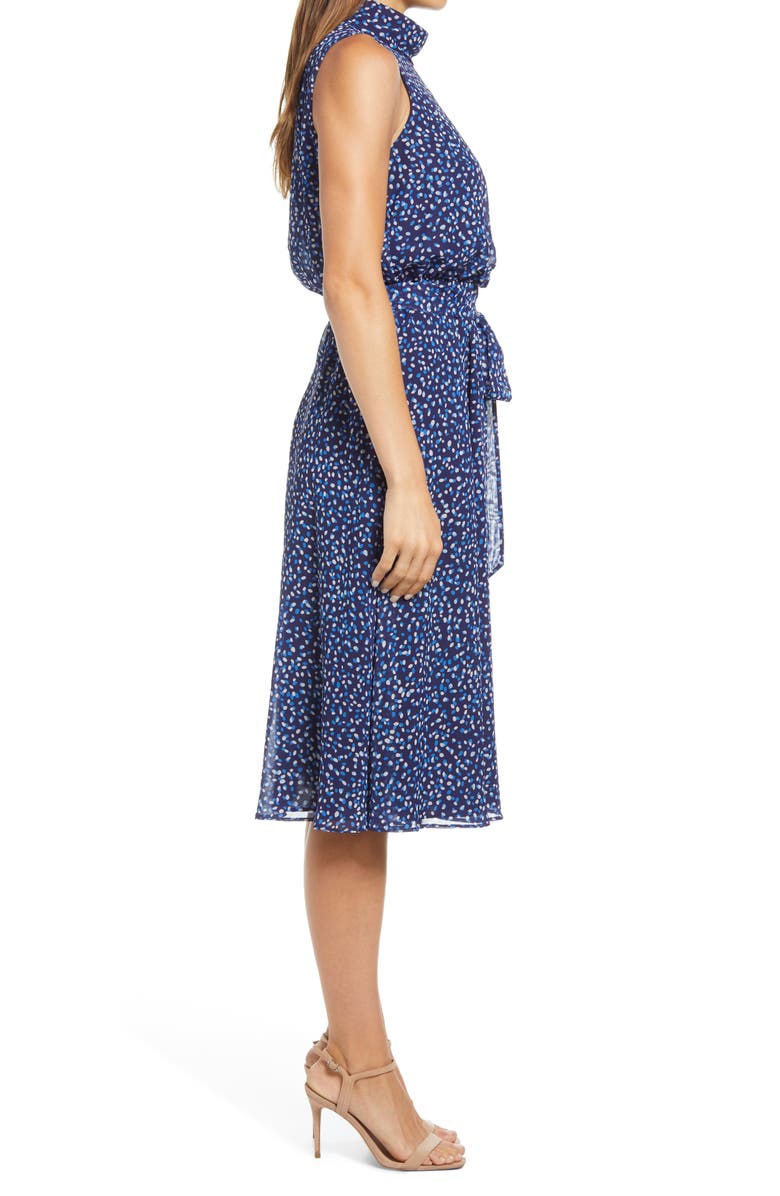 Harper Rose Dot Print Sleeveless Midi Dress, Alternate, color,