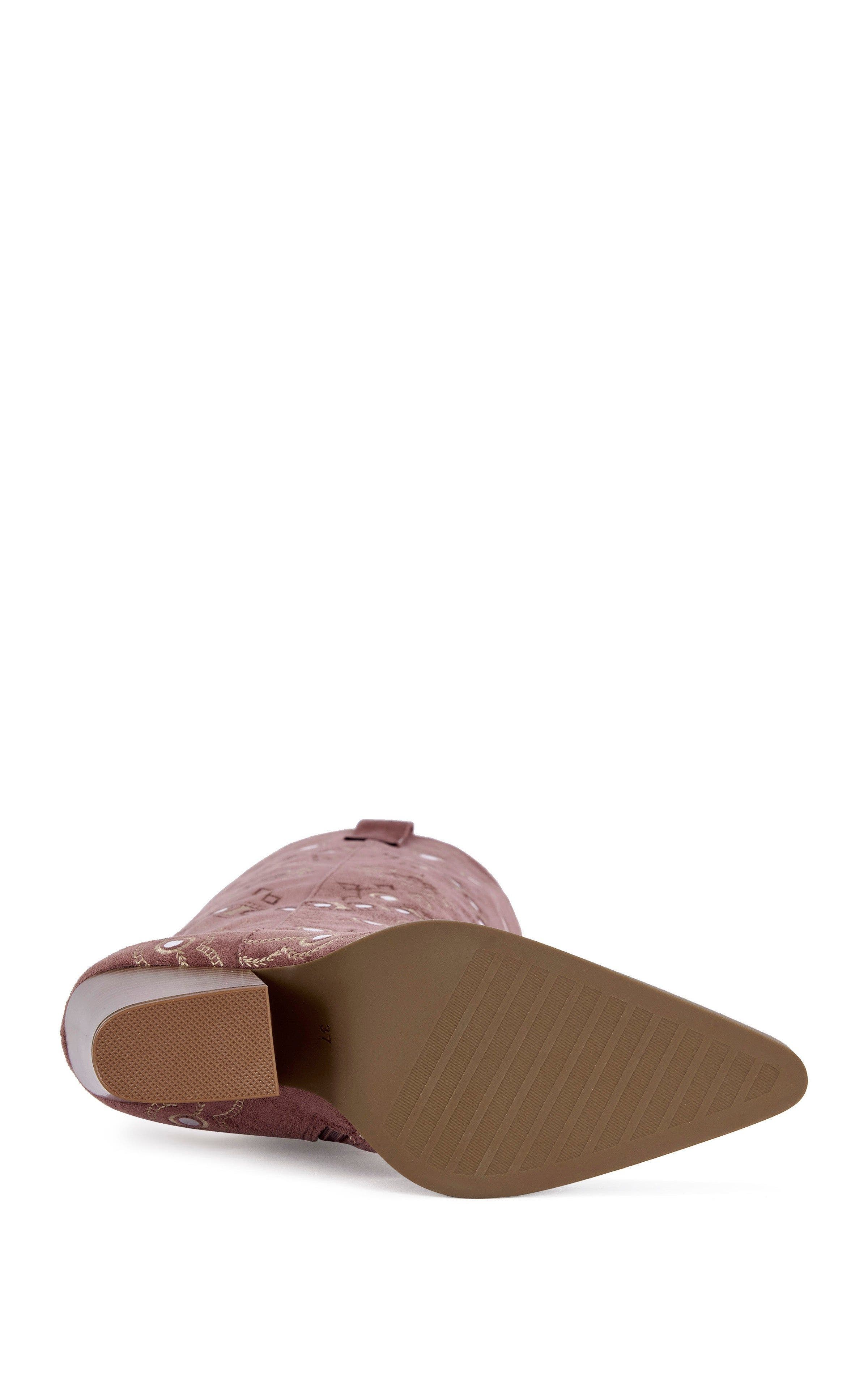 AZALEA WANG Aamina Block Boot, Alternate, color, Pink