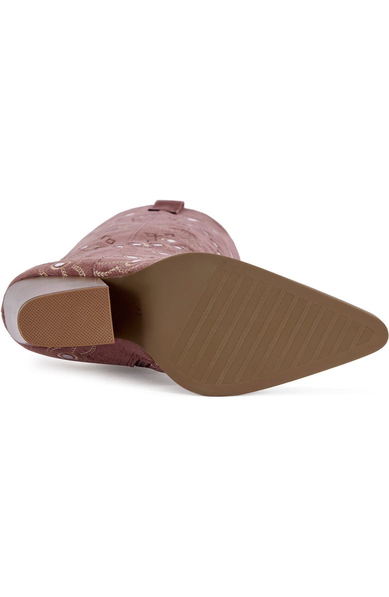 AZALEA WANG Aamina Block Boot, Alternate, color, Pink