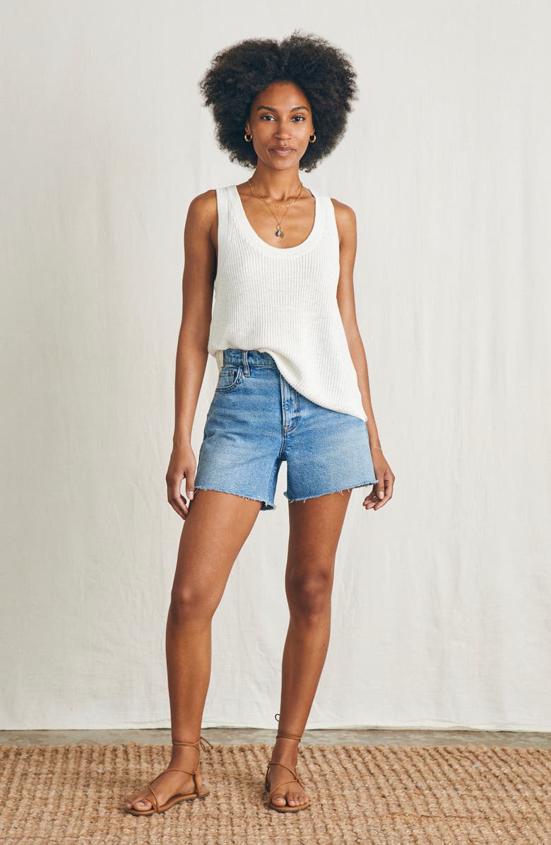 Faherty Miramar Linen & Organic Cotton Sweater Tank, Alternate, color, 